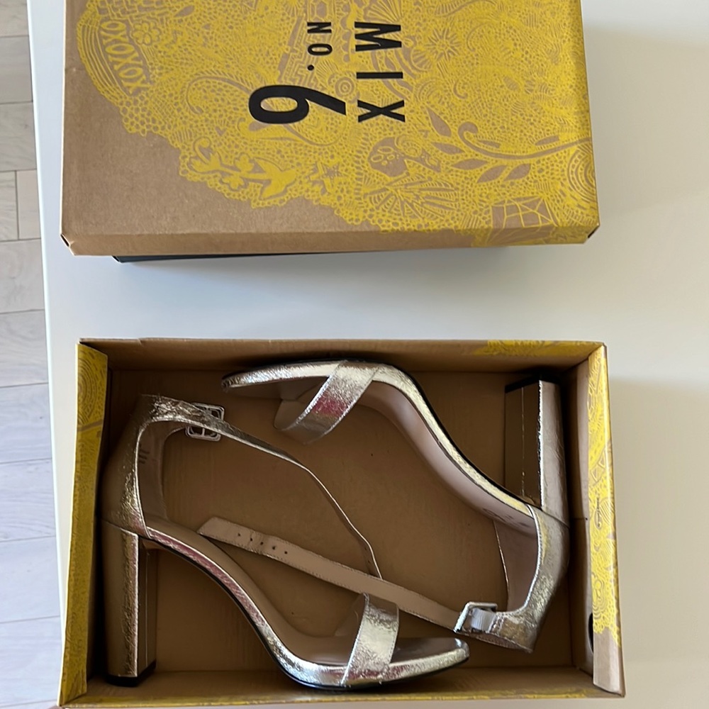 Mix. no 6 high heels silver